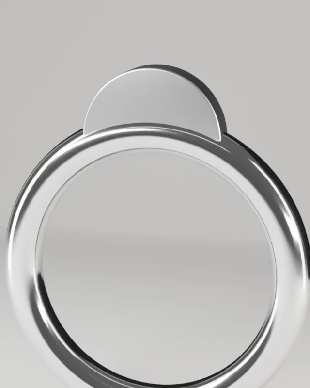 Signet ring on plaster