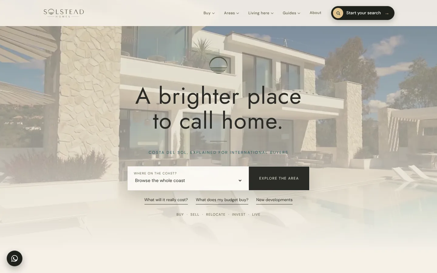 Solstead Homes website